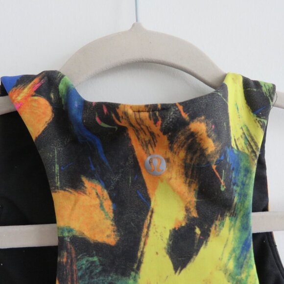 LULULEMON Invigorate Training Tank Top Undertone Black Multi Athleisure Sz US 4 - Picture 9 of 11